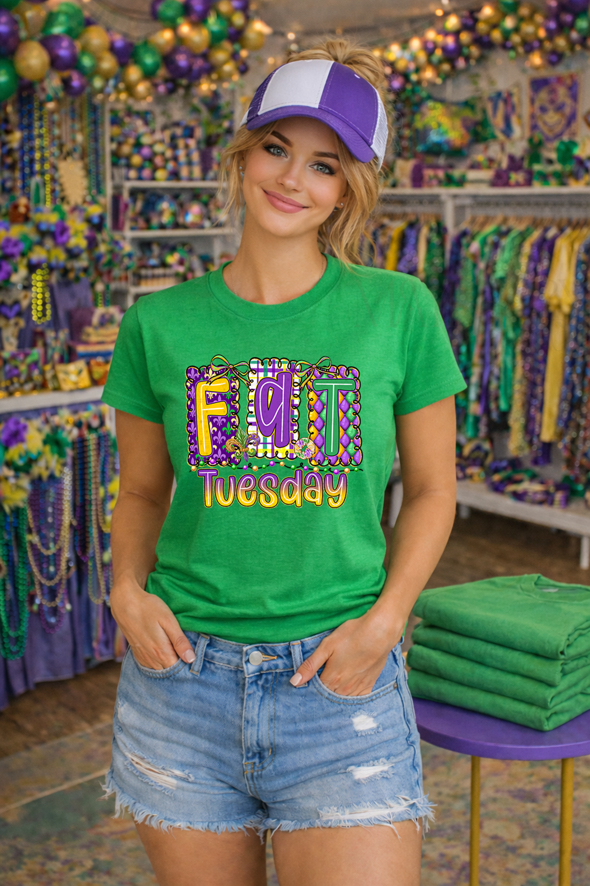 Fat Tuesday Doodle Squares