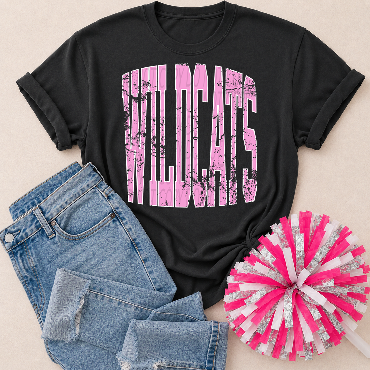 Giant Pink Distressed Mascots