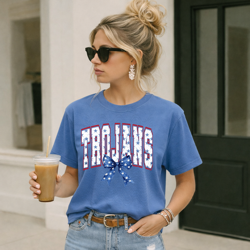 Load image 1 in gallery view. Red White and Blue Trojans