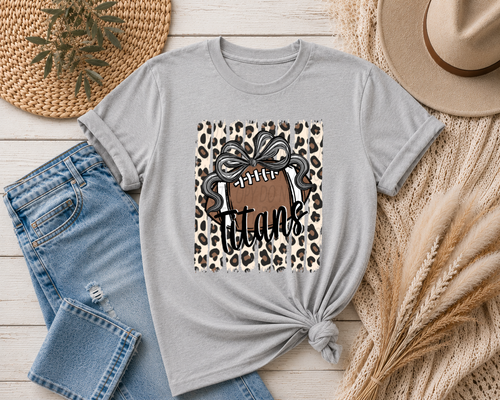 Load image 1 in gallery view. Leopard Stripes With Bow Mascots