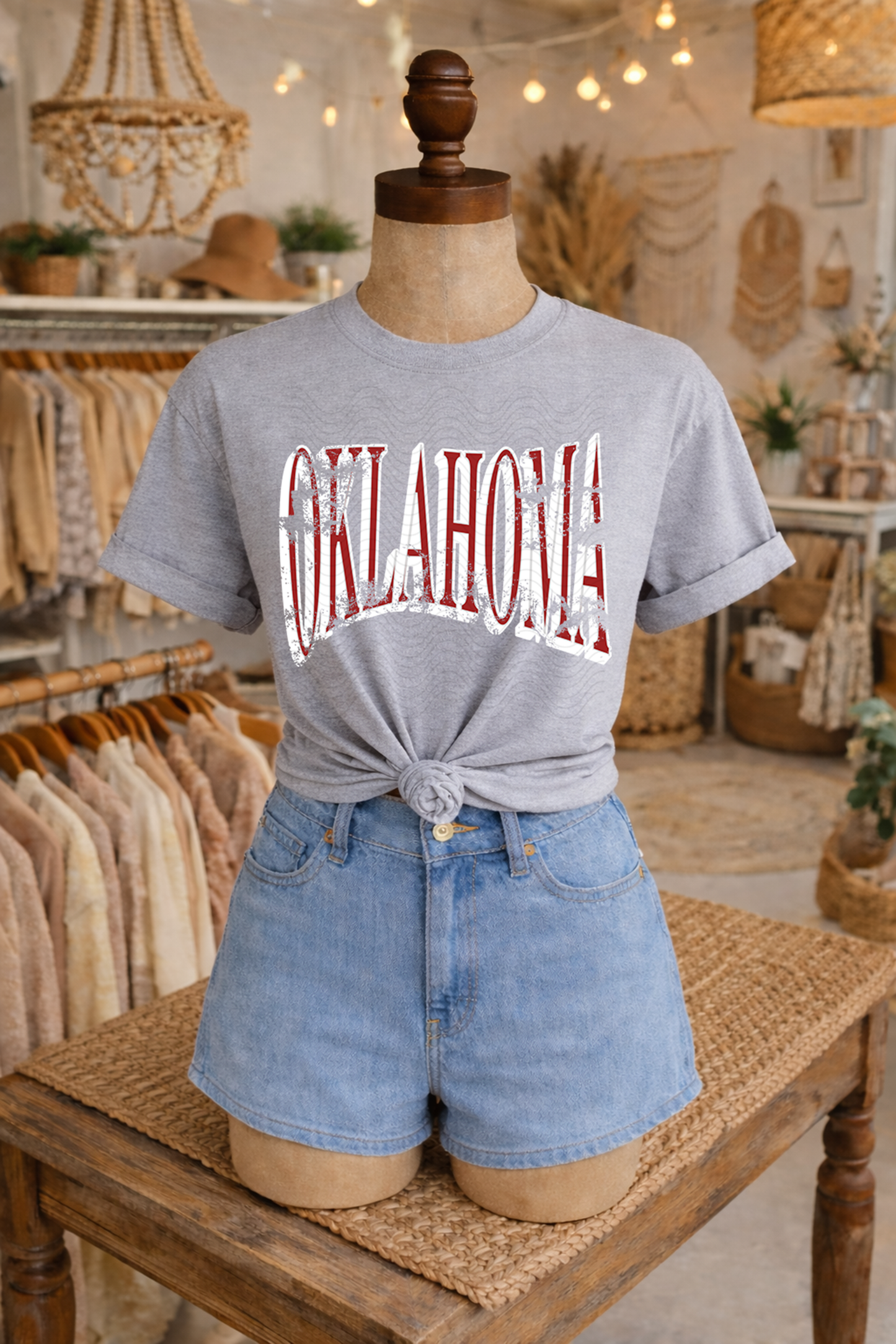 Distressed Oklahoma Red