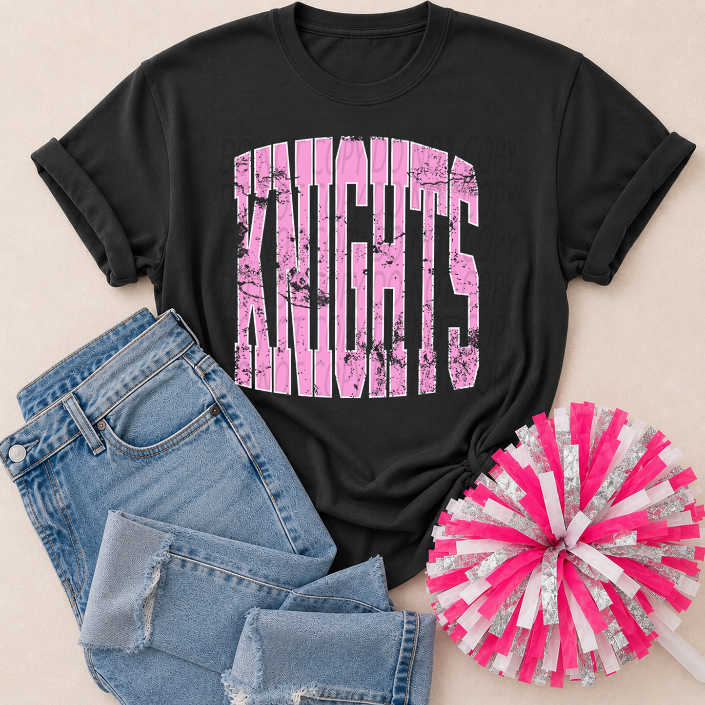 Giant Pink Distressed Mascots