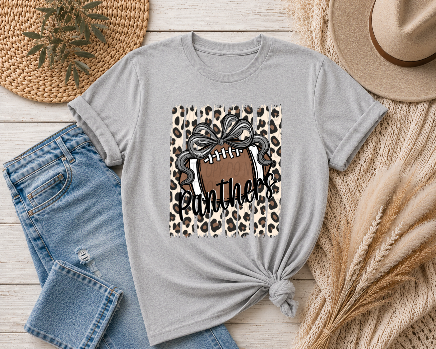 Leopard Stripes With Bow Mascots