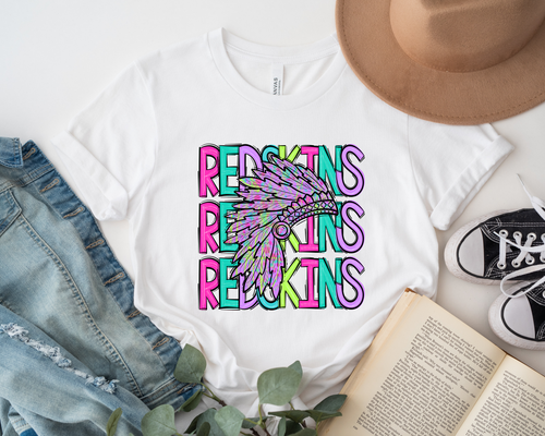 Load image 1 in gallery view. Splatter Redskins