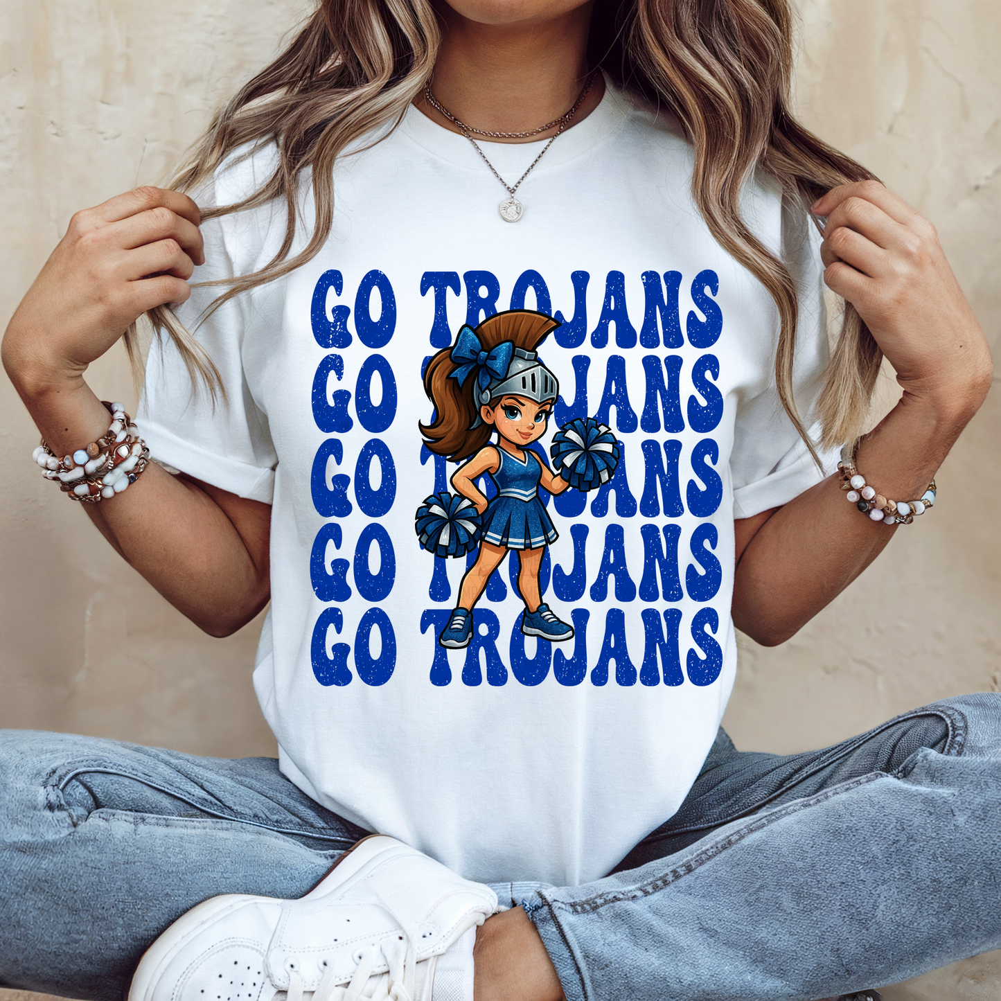 Go Trojans Cheerleader