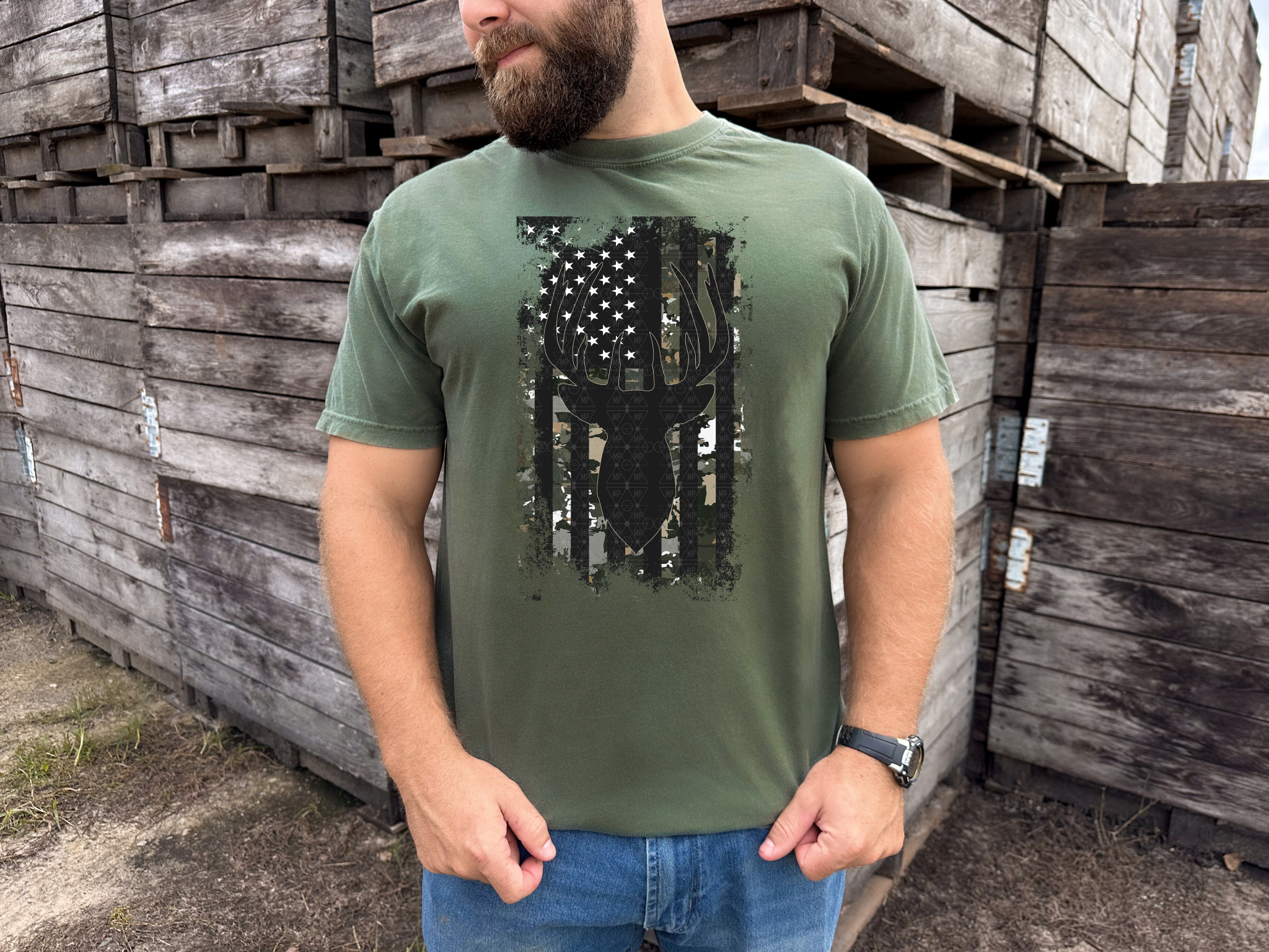 Camo Deer Flag
