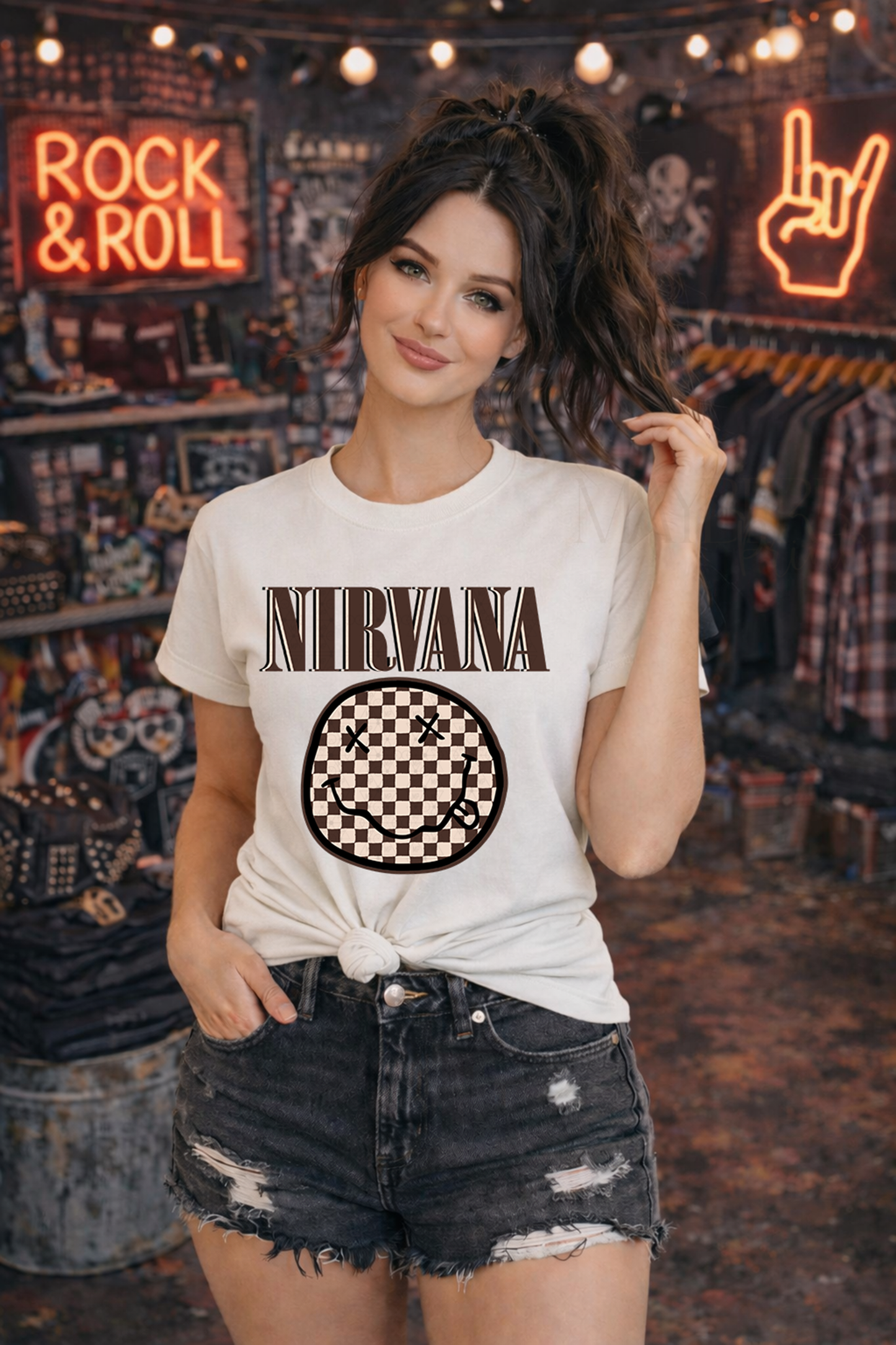 Nirvana Checkered Smiley