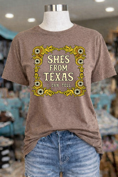 Load image 1 in gallery view. She's From Texas I Can Tell