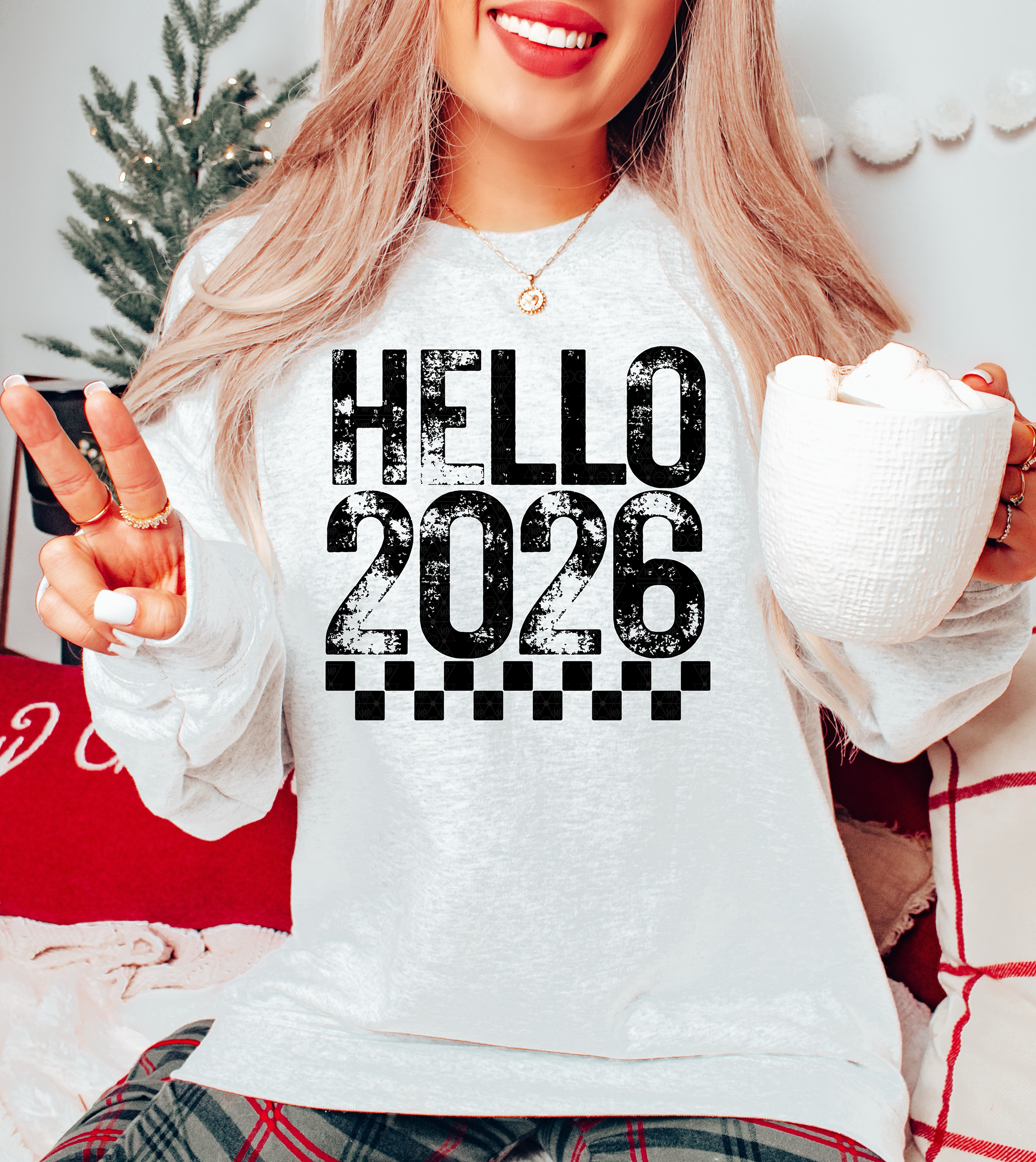 Hello 2026 Checkered