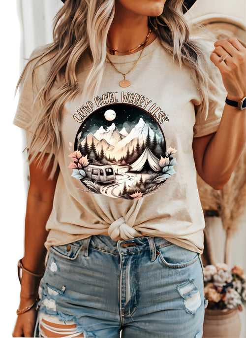 Load image 1 in gallery view. Camp More Worry Less