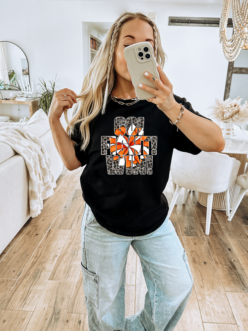 Load image 1 in gallery view. GO FIGHT WIN - ORANGE