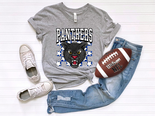 Load image 1 in gallery view. Checkered Panthers Blue/White