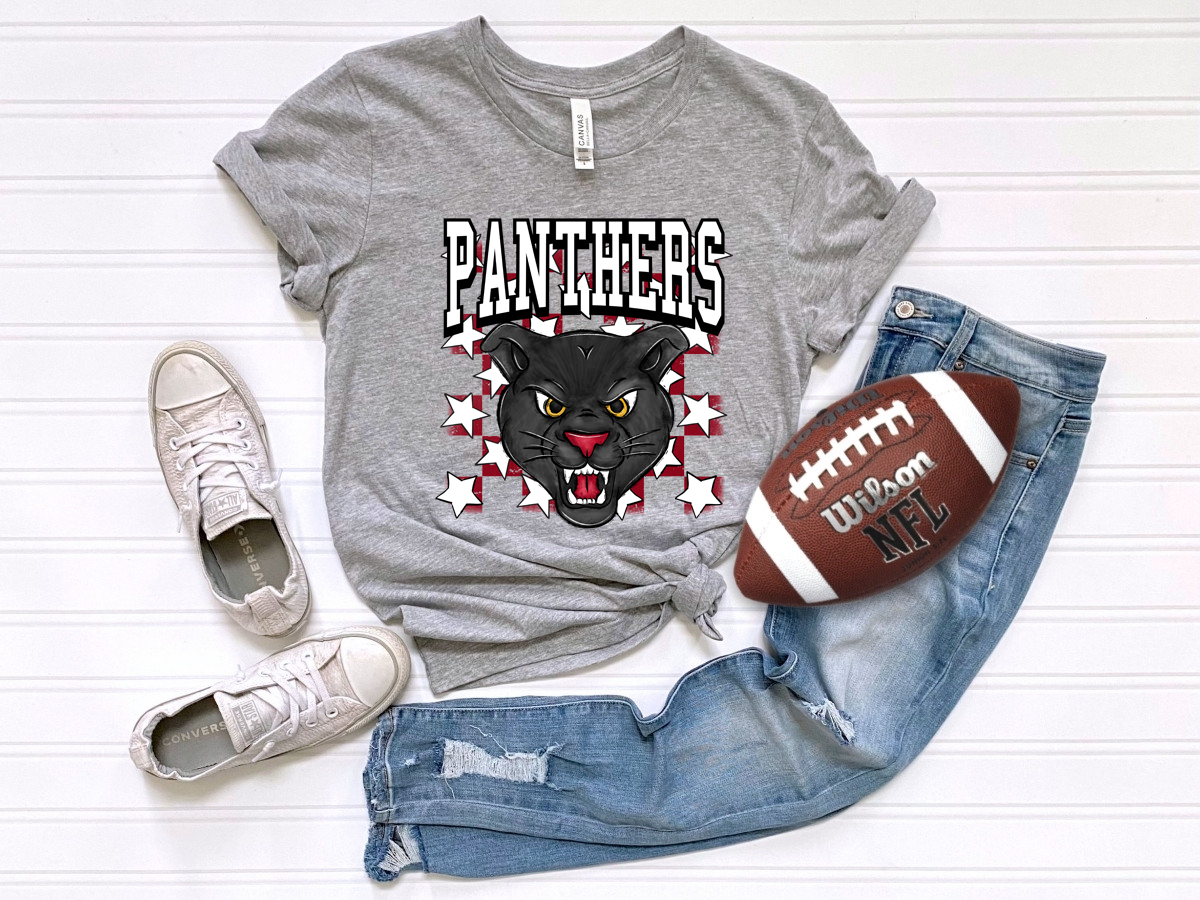 Checkered Panthers Maroon
