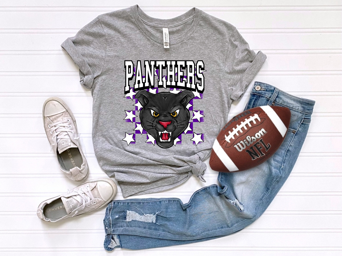 Checkered Panthers Purple