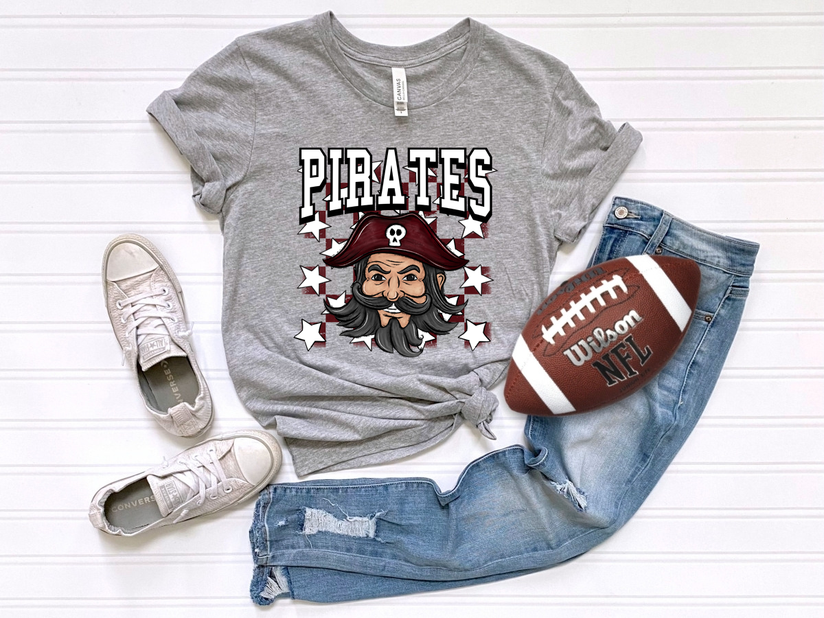 Checkered Pirates Maroon