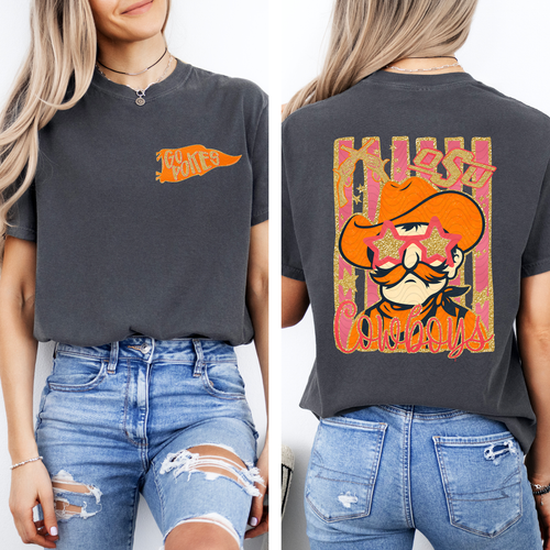 Load image 1 in gallery view. Funky Oklahoma Orange
