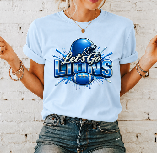 Load image 1 in gallery view. Let's Go Lions Blue