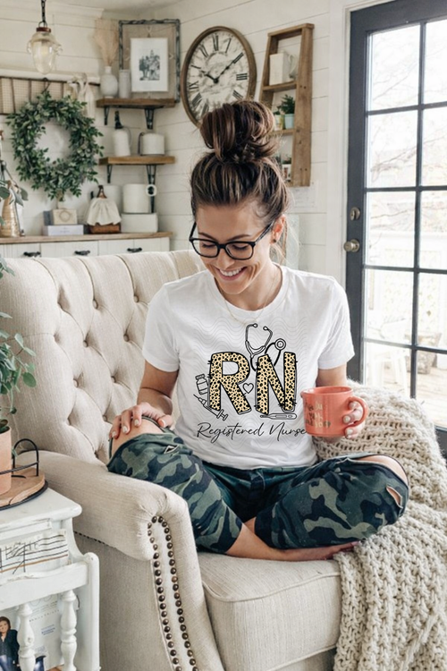 Load image 1 in gallery view. Leopard RN Registered Nurse