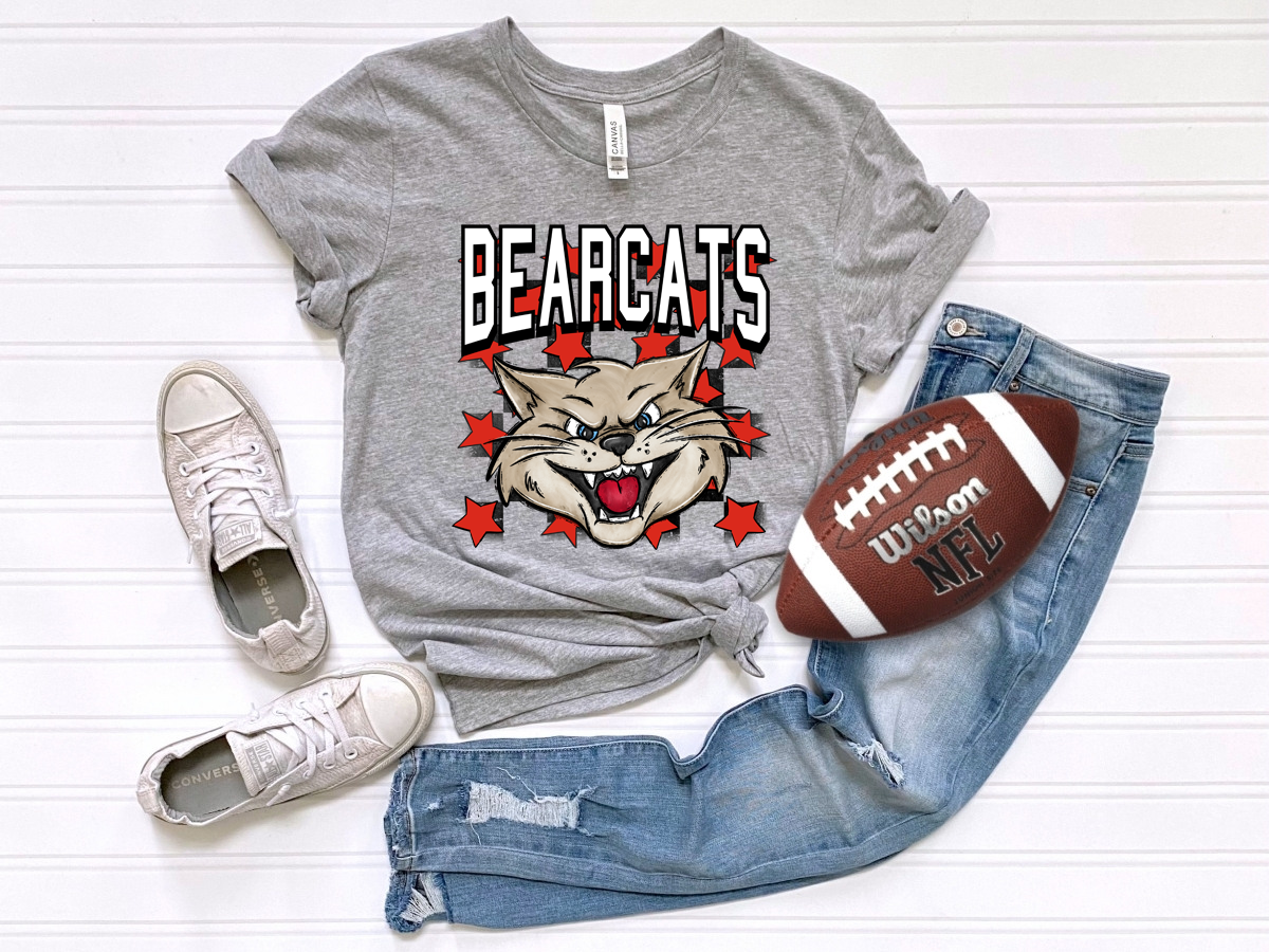 Checkered Bearcats Red