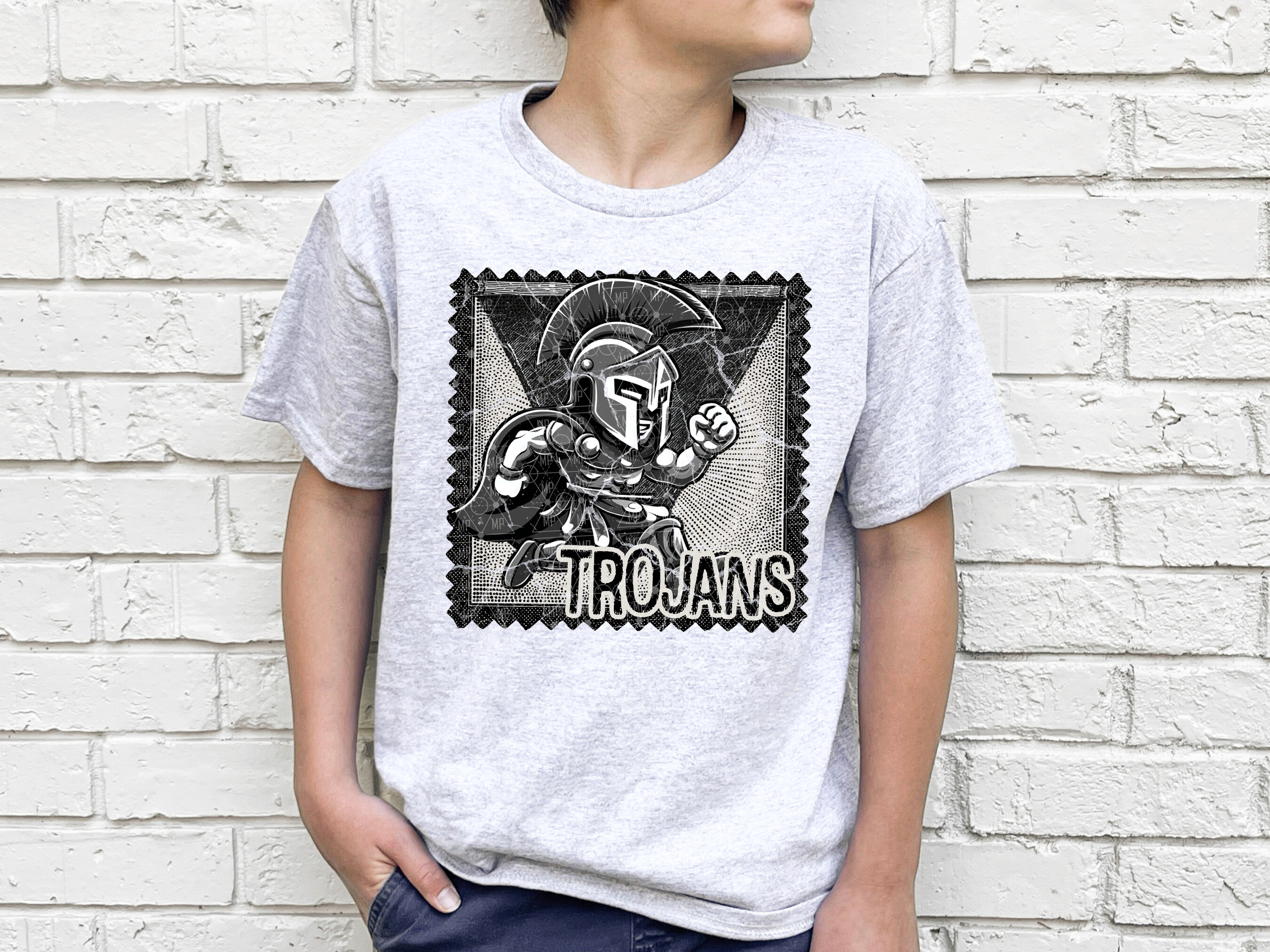 Vintage Trojan Stamp