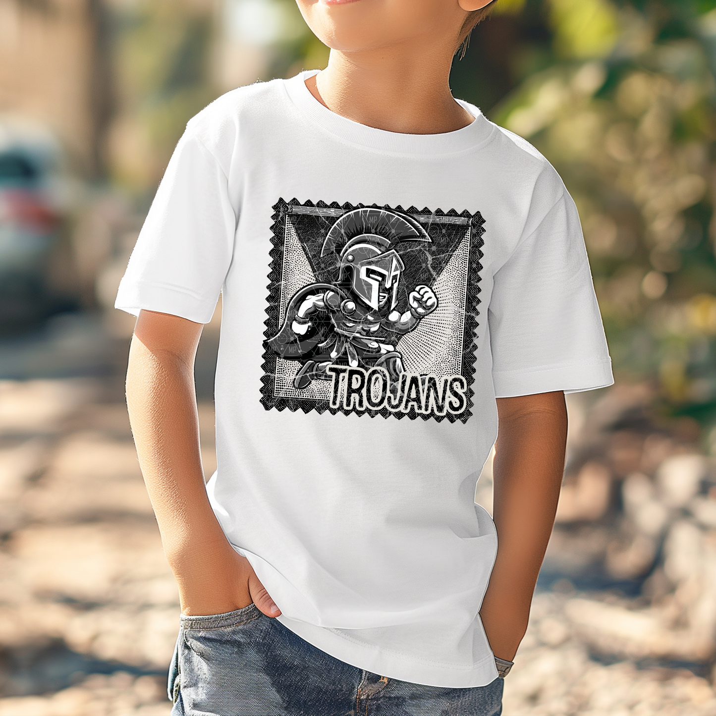 Vintage Trojan Stamp