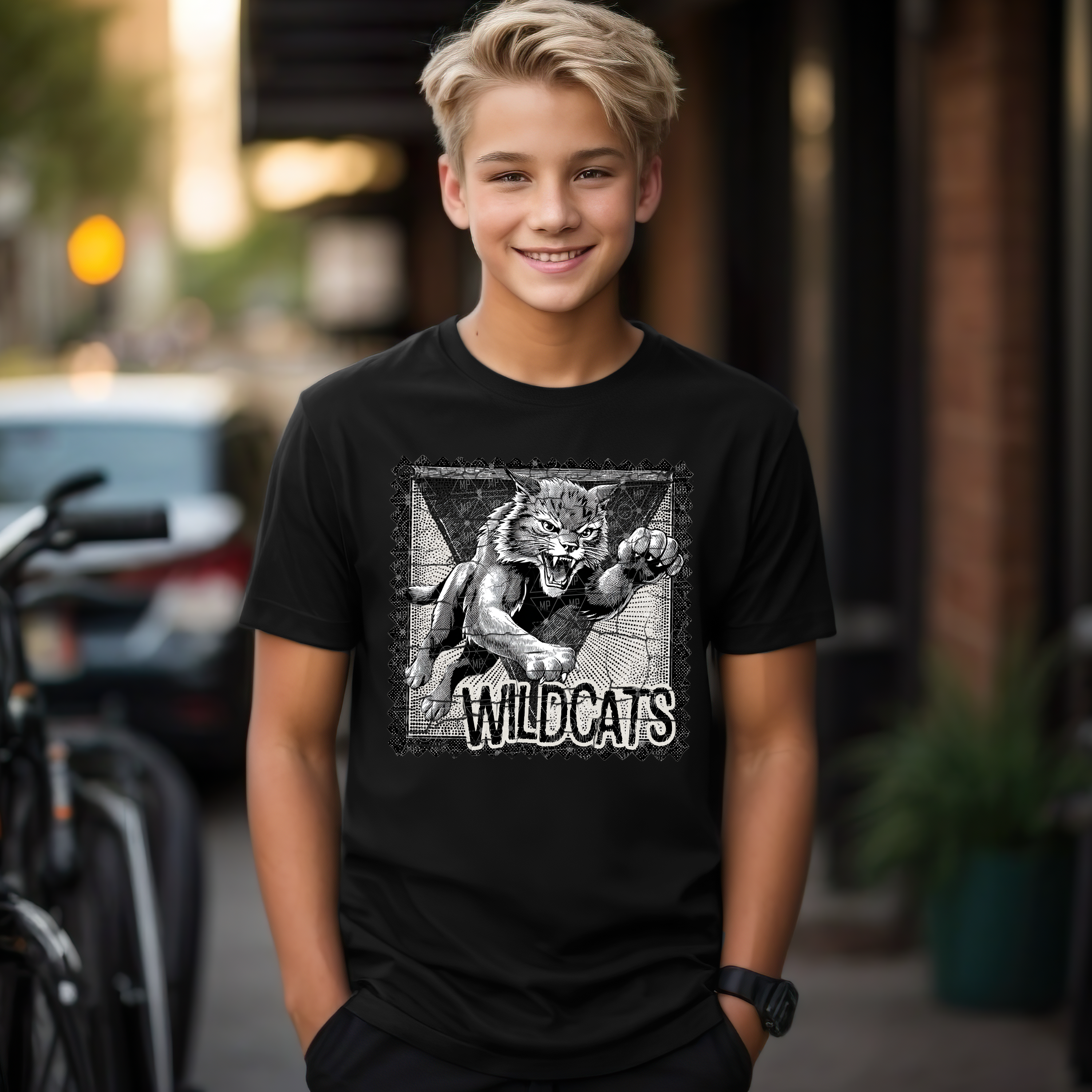 Vintage Wildcats Stamp