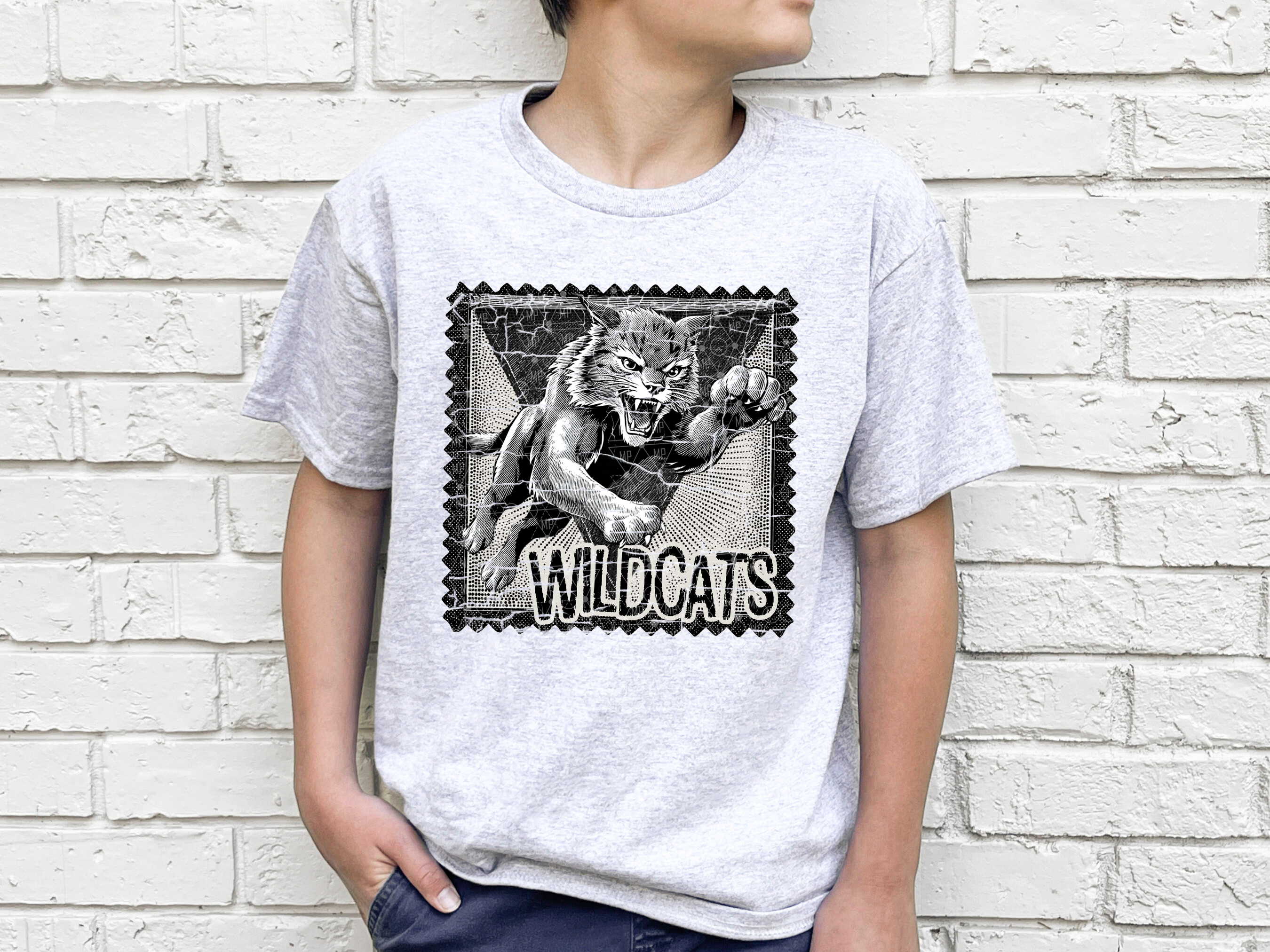 Vintage Wildcats Stamp