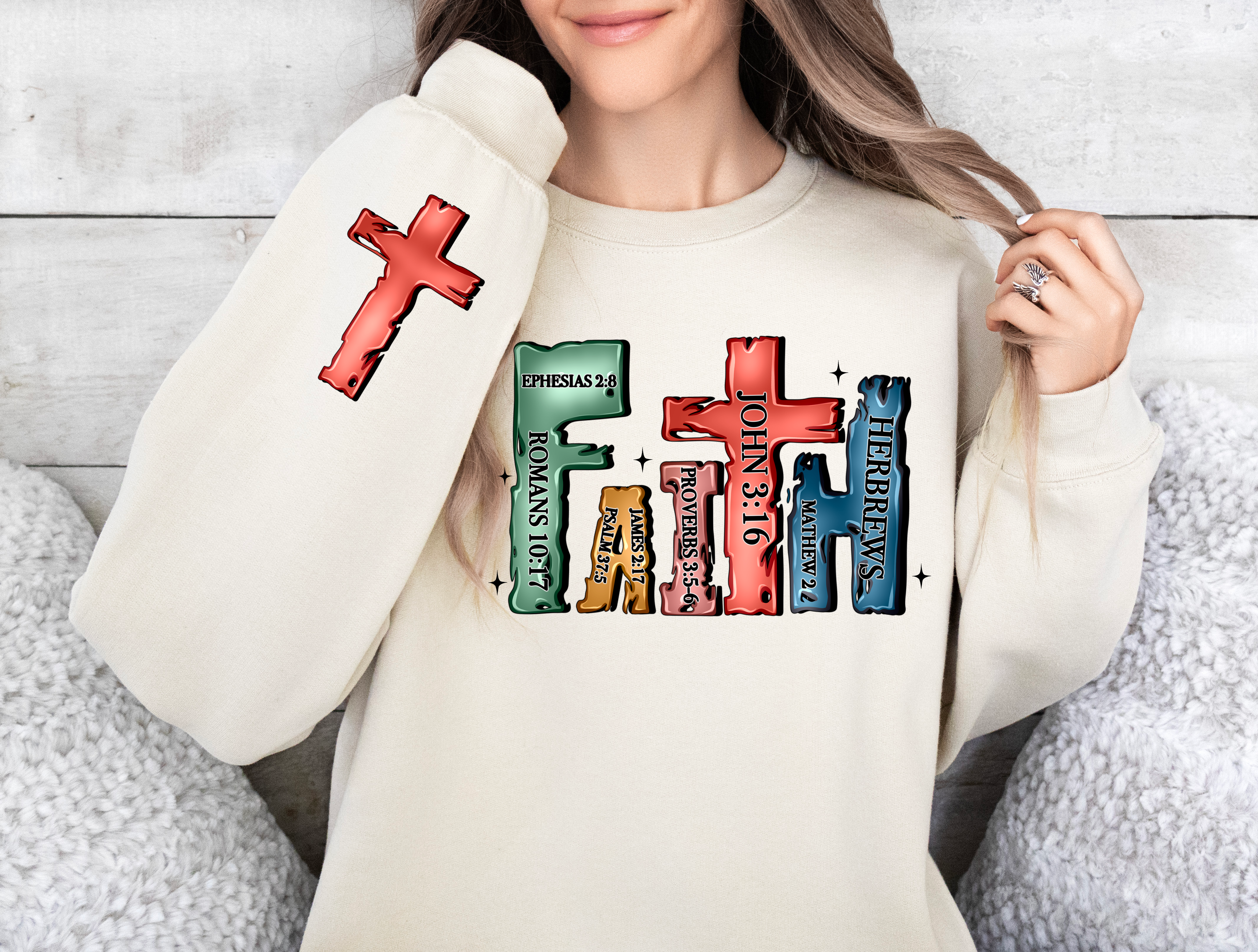 FAITH with Cross Sleeve