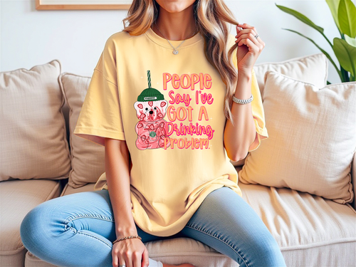 Load image 1 in gallery view. People Say I Have A Drinking Problem Strawberry