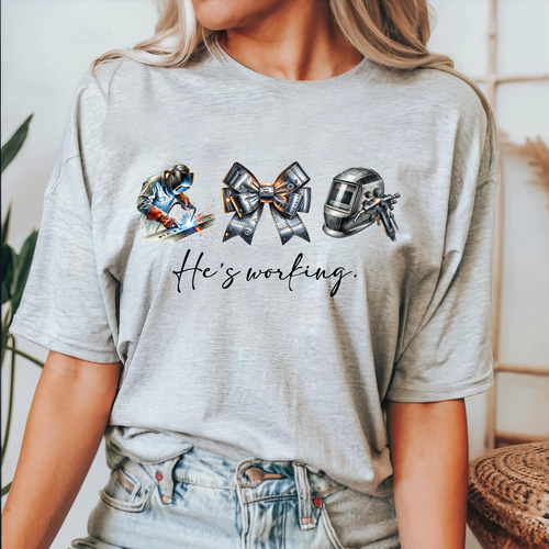 Load image 1 in gallery view. He's Working Welder