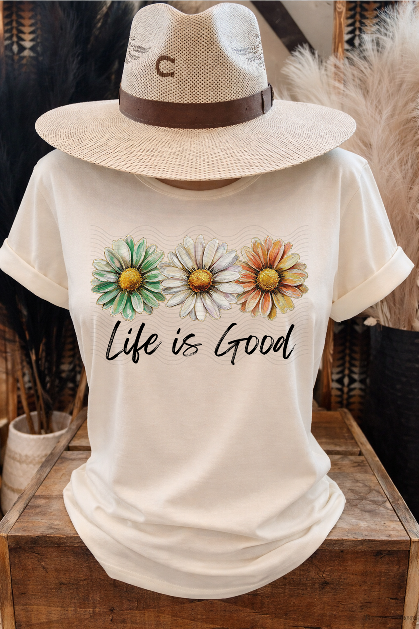 Boho Daisies Life Is Good