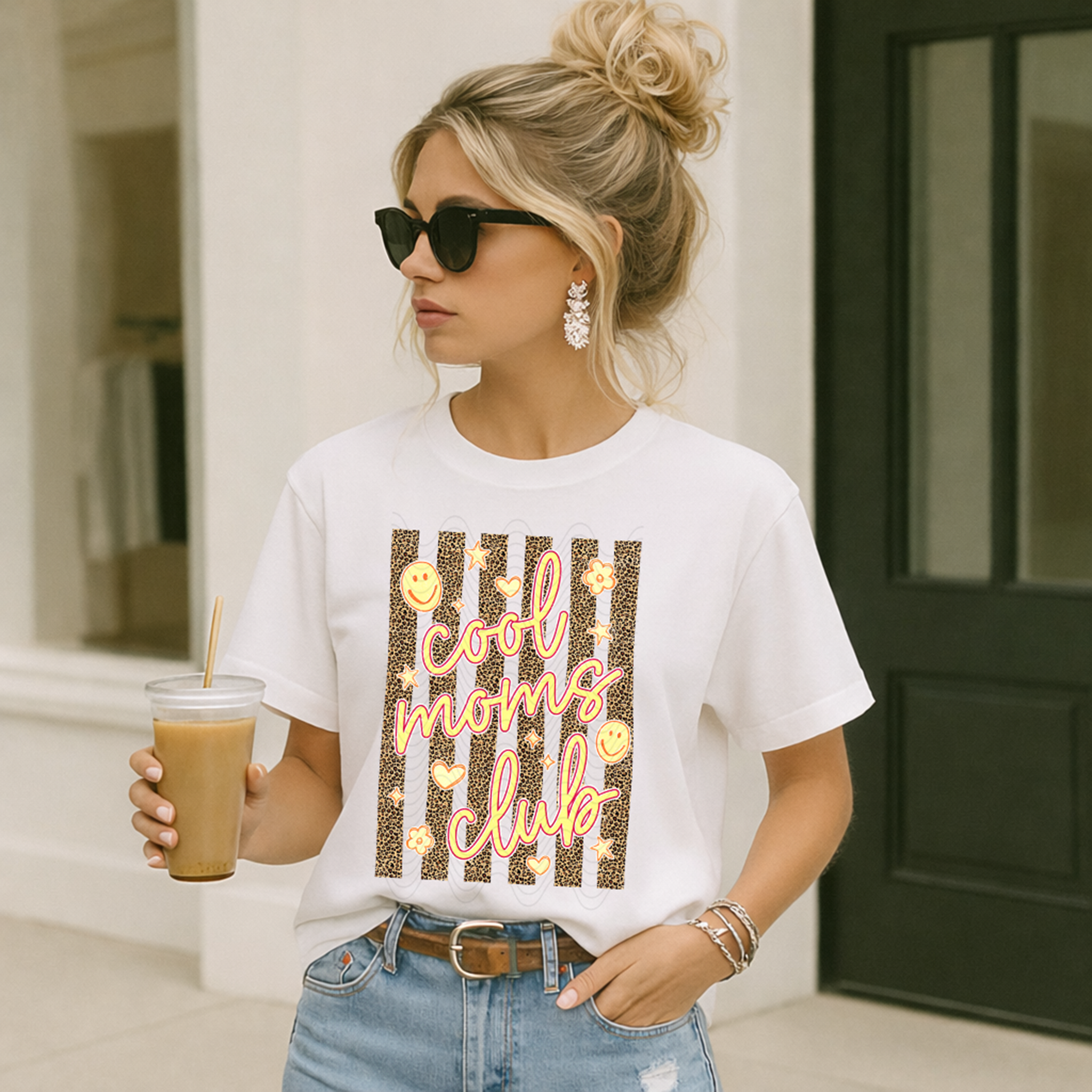 Cool Moms Club Leopard Stripe