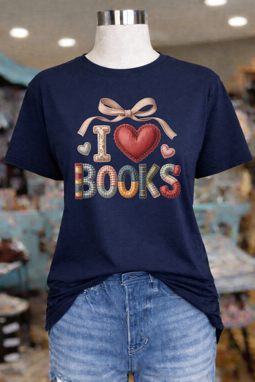 Load image 1 in gallery view. Patchwork I Love Books