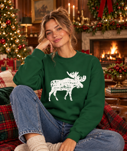 Load image 1 in gallery view. Distressed Moose