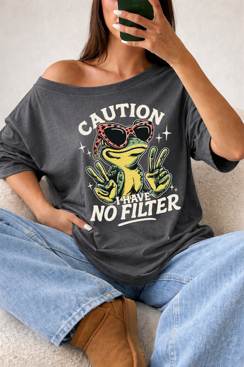 Load image 1 in gallery view. Caution I Have No Filter