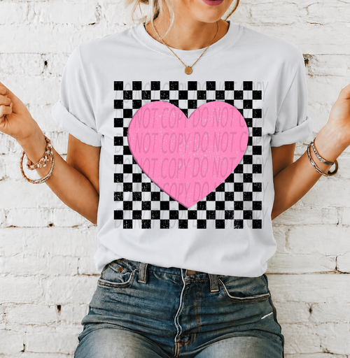 Load image 1 in gallery view. Distressed Pink Heart