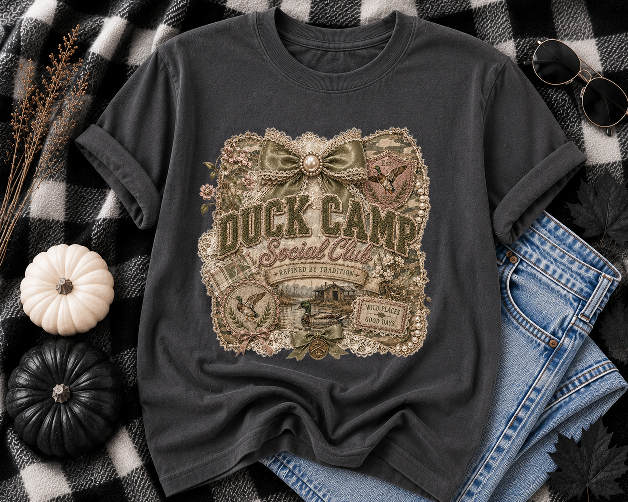 Vintage Girly Deer Camp