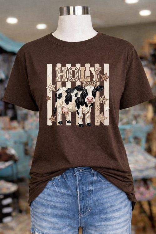Load image 1 in gallery view. Brushstroke Holy Cow