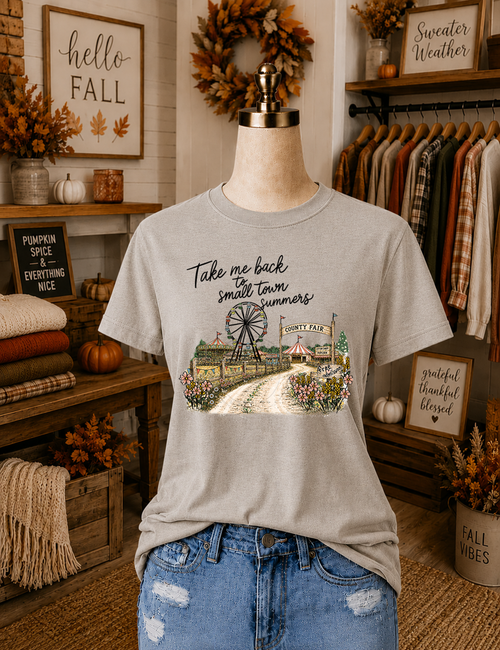 Load image 1 in gallery view. Take Me Back To Small Town Summer