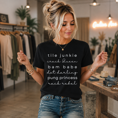 Load image 1 in gallery view. Tile Junkie Crack Queen Bam Babe