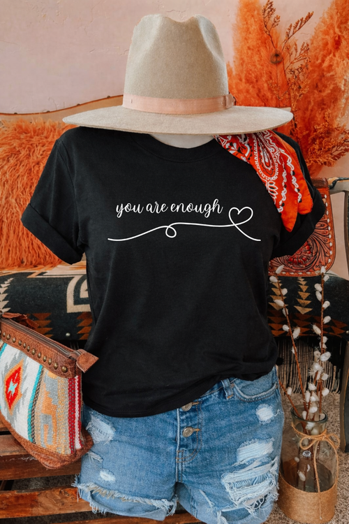 Load image 1 in gallery view. You Are Enough with Heart
