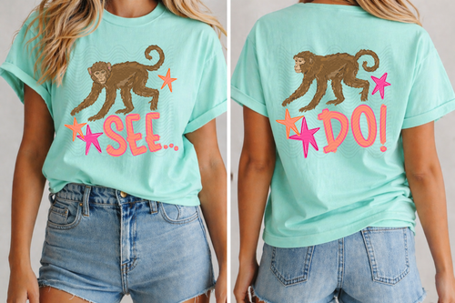 Load image 1 in gallery view. Monkey See Monkey Do