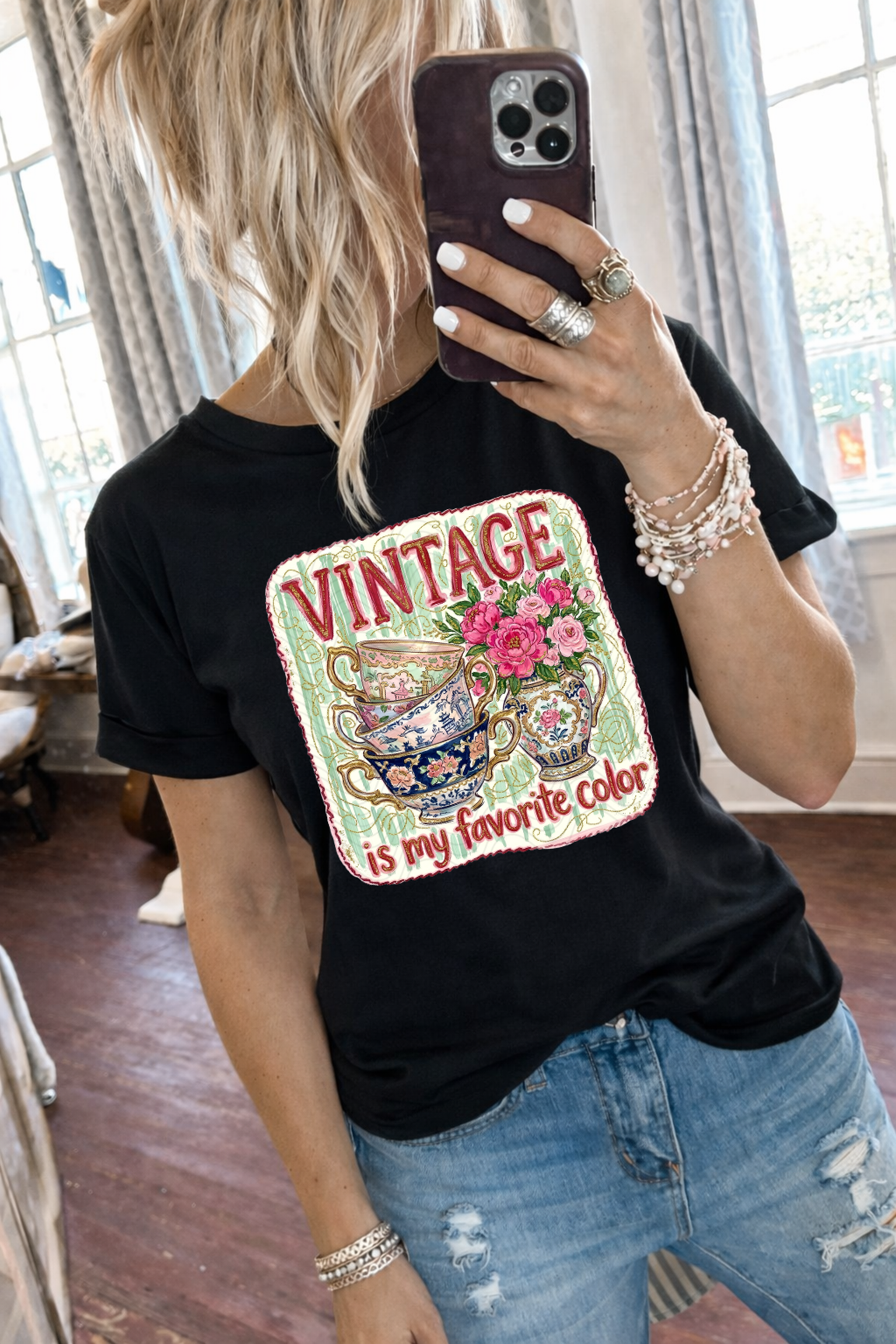 Doodle Square Vintage Is My Favorite Color