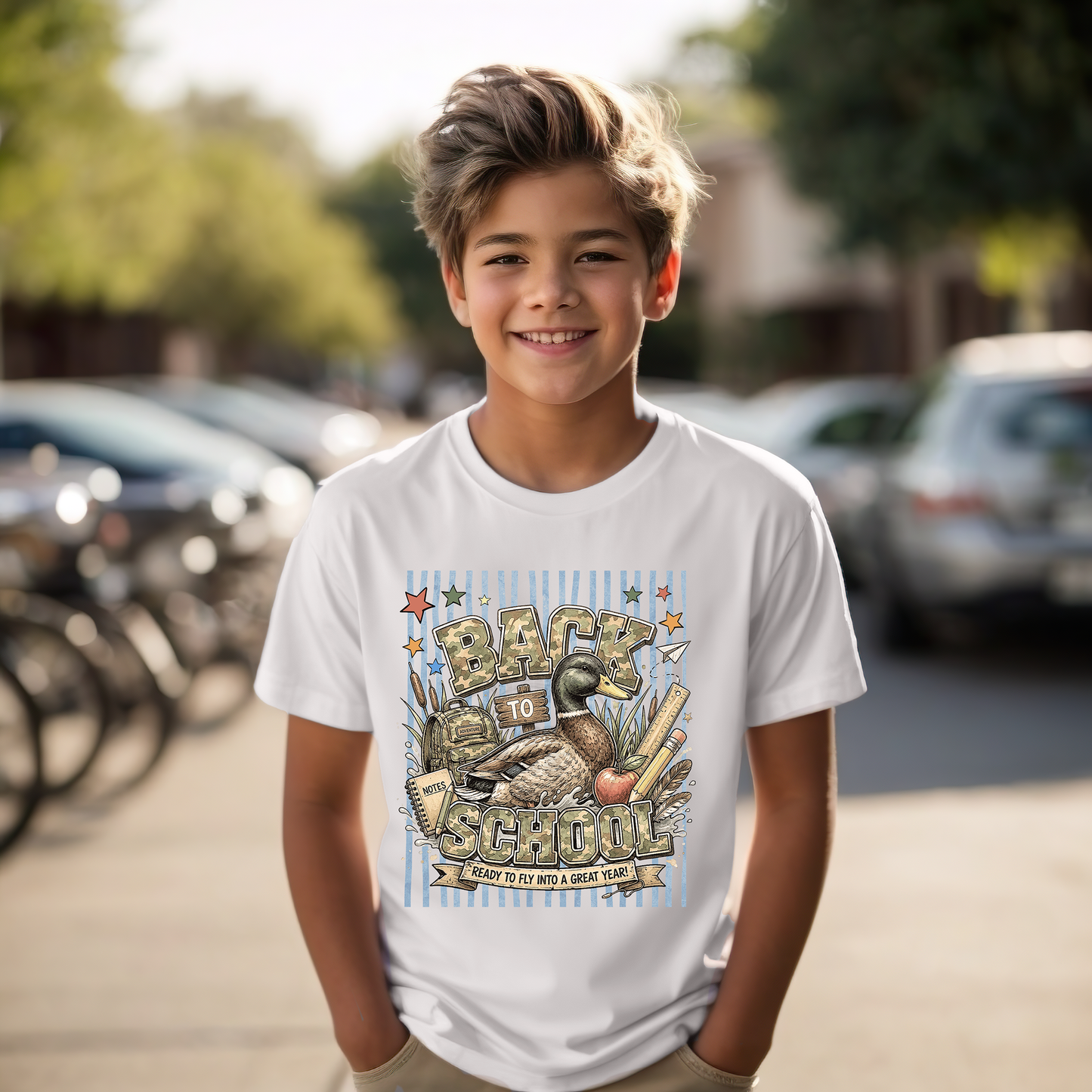 Camo Back To School Duck