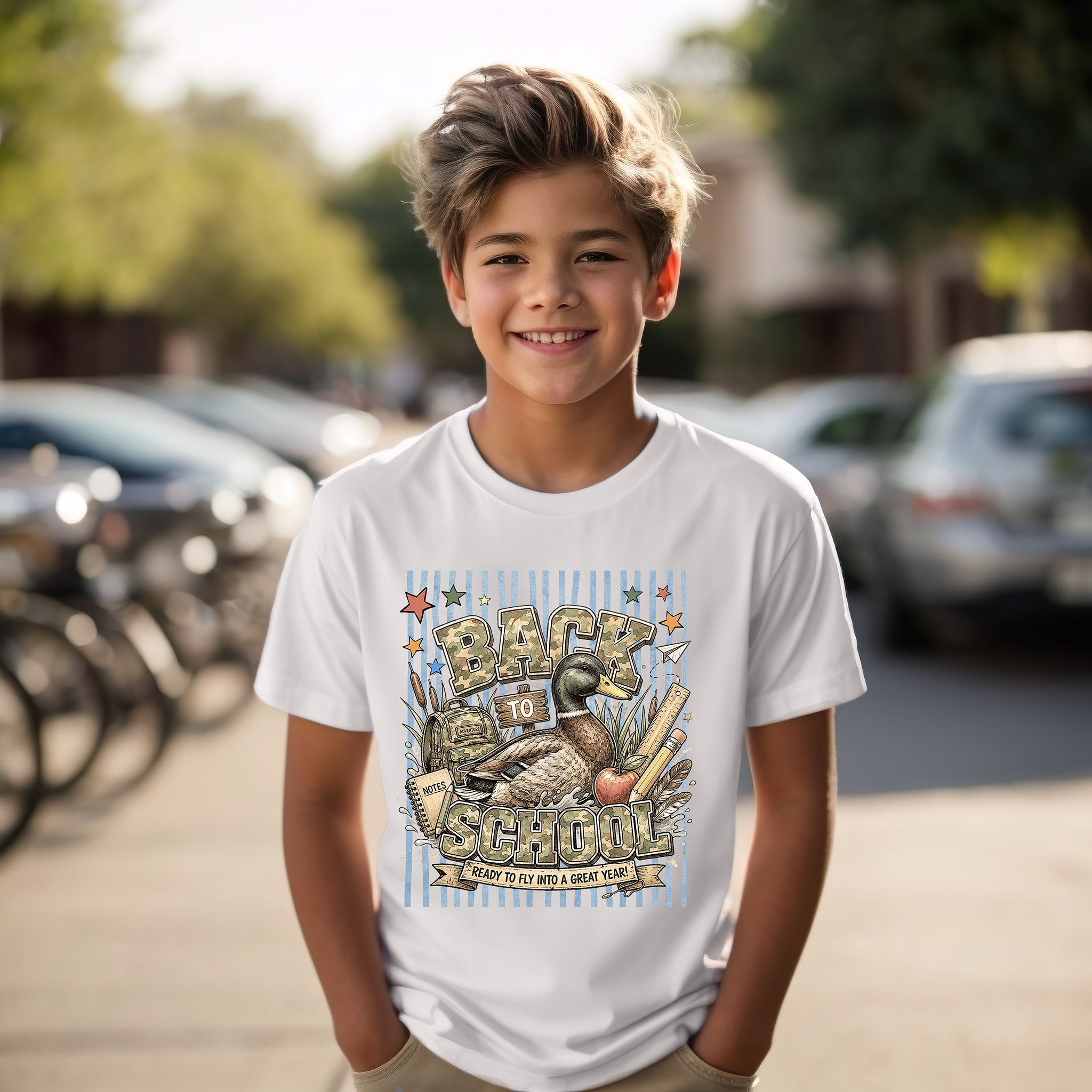 Camo Back To School Duck