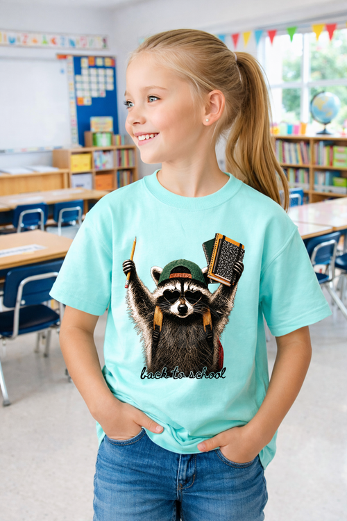 Load image 1 in gallery view. Back To School Racoon