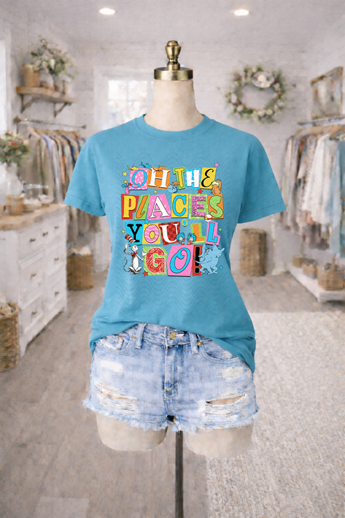 Load image 1 in gallery view. Retro Oh The Places You'll Go