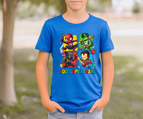 Load image 1 in gallery view. 100 Days of School Superheros