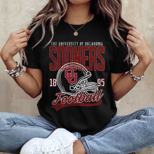 Load image 1 in gallery view. Vintage Sooners Helmet