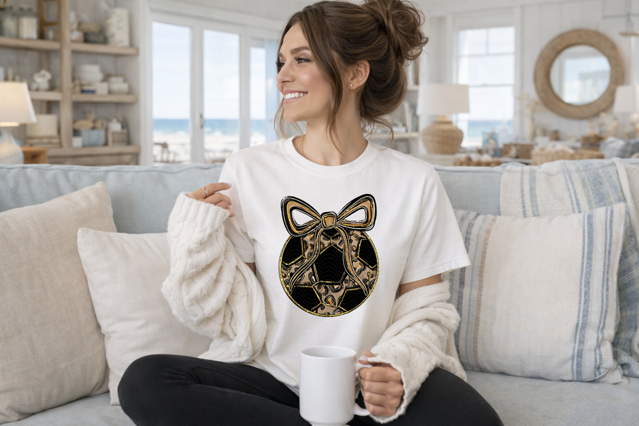 Cheetah Soccer Ball with Bow